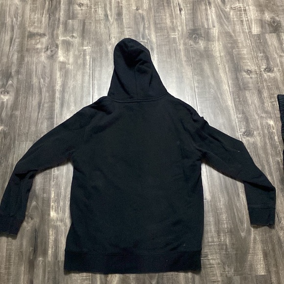 LIKE NEW TRENDY DESIGN Y2K BLACK HOODIE MENS SIZE LARGE - Picture 3 of 3